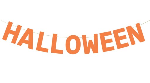 Halloween girlanda banner, oranžová 250cm DEKORÁCIE HALLOWEENSKÉ OZDOBY