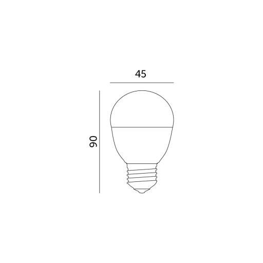 LED žiarovka 9W E14 teplá biela 3000K GULIČKOVÉ keramické telo