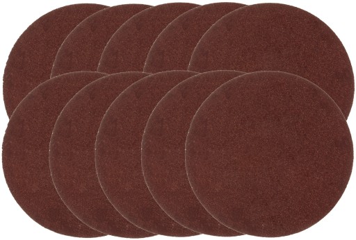 10x kotúč na brúsny papier na suchý zips 125 mm P100