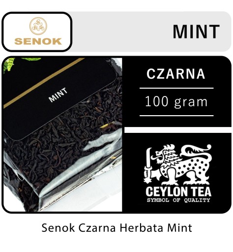 Senok čierny listový čaj sušená mäta 100g