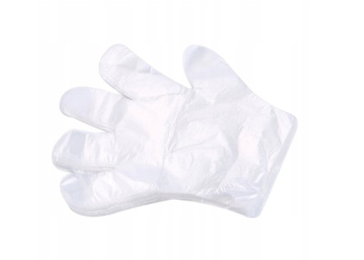 PEVNÉ OCHRANNÉ RUKAVICE HDPE, 1000 ks, veľkosť L