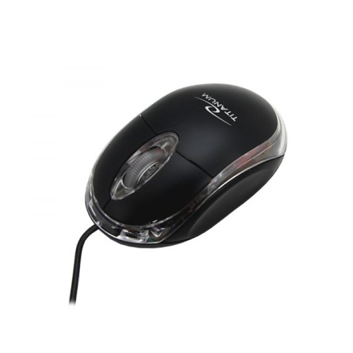 Titanová 3D myš RAPTOR TM102K optická čierna USB