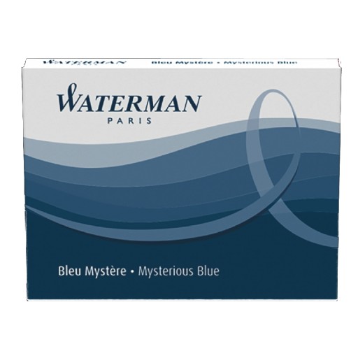 Náboje Waterman Standard 8 ks modrá Čierna Gran