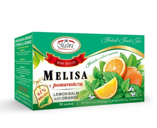 Melissa slezová s pomarančom 40 g (20 x 2 g)