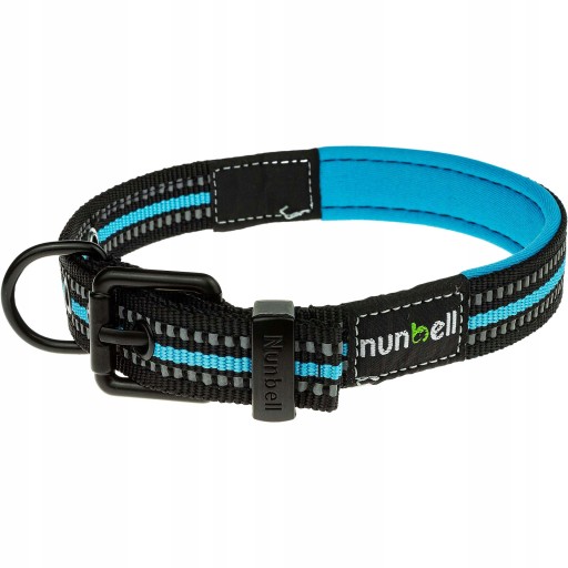 Popruhový obojok pre psa s reflexným materiálom, mäkká podšívka, M 31-42 cm