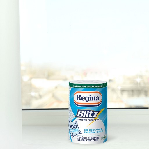 Univerzálna papierová utierka REGINA BLITZ - 100 listov, 3 vrstvy celulózy