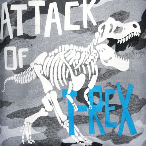 Svietiaca obliečka na vankúš 40x40 T-rex bavlna