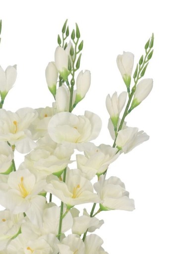 KYTICA Z Gladiolov, Gladiolus, 5 Vetiev, Dekorácia, Umelé Kvety, Smotana, Gladioly