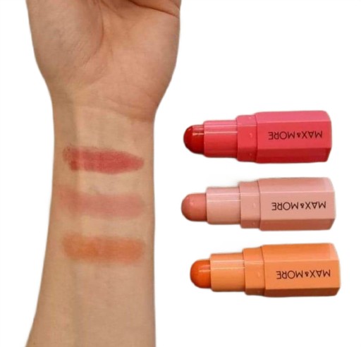 Tyčinka na lícenku s aplikátorom, multifunkčná na make-up 3v1 Max & More 7g