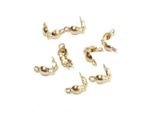 4 mm pozlátené oceľové západky - 4 kusy