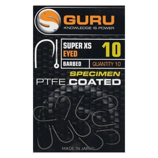 Guru Super XS Eyed Barbed Eyelet Háčiky veľkosť 16