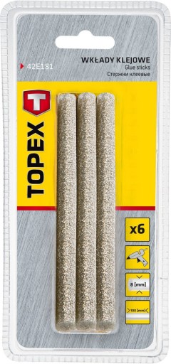 Lepiaca vložka 8mm Glitter Silver Strong 6 ks.