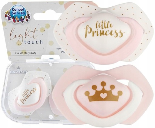 CANPOL SYMETRICKÝ SILIKONOVÝ cumlík ROYAL BABY 6-18
