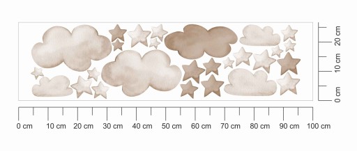 Samolepky na stenu SAND STARS AND CLOUDS