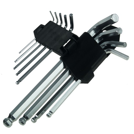 SADA GUĽOVÝCH KĽÚČOV HENK 9 KS ČIERNA