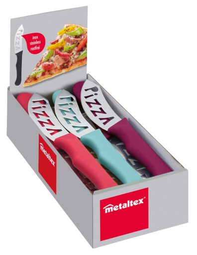 ŠPECIÁLNY OSTRÝ REZACÍ Nôž na PIZZU, NEREZOVÁ OCEL, MODERNÉ ŠVAJČIARSKE