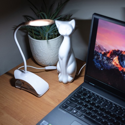 DOTYKOVÁ LED ŠKOLSKÁ STOLNÁ LAMPA USB KLIP