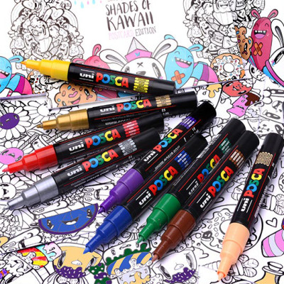 Popisovač Uni Posca PC-5M s plagátovou farbou - ČERVENÁ