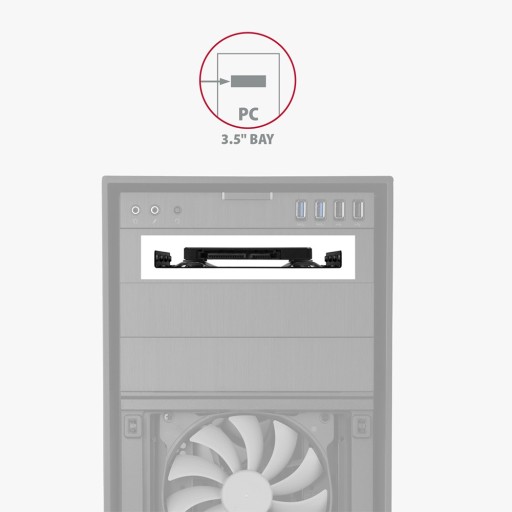 RHD-125B Kovový rám pre montáž 1x 2,5'' HDD''