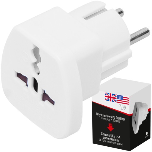 ADAPTÉR CESTOVNÝ ADAPTÉR BRITSKEJ ZÁSUVKY UK USA DO EU PL