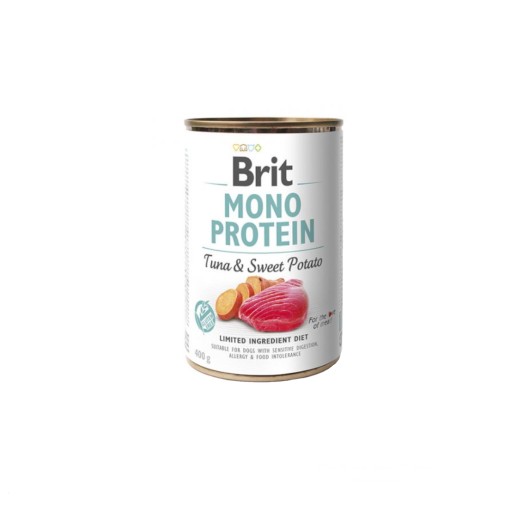 Brit Mono Protein Tuna & Sweet Potato krmivo pre psov 400g 1 plechovka