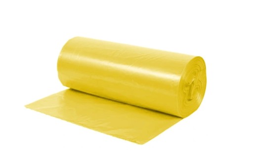 ŽLTÉ VRECKÁ NA ODPAD 80 LITROV LD (25) ČERVENÝ PLAST