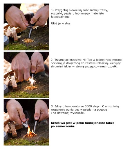 Horčíkový vojenský turistický štartér Mil-Tec Malý malý kľúčik