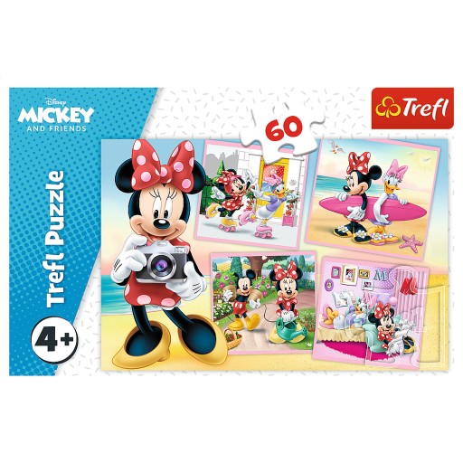 PUZZLE 60 PUZZZLE PRE DETI MICKEY MOUSE MICKEY MINNIE DAISY 4+ KOCKY