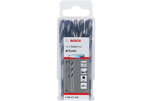 6-bodový vrták do kovu 6,0 mm HSS POINTTEQ BOSCH