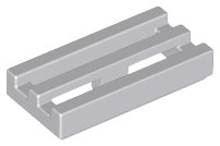 LEGO 2412b 1x2 GRIL svetlosivá NOVINKA (4g) 16 ks.