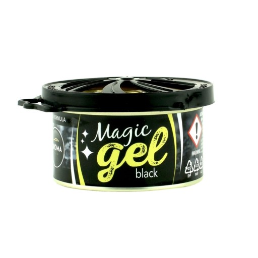 VÔŇA DO AUTA AROMA CAR MAGIC GEL BLACK PÁNSKY PARFÉMOVÝ GÉL KAZEŇA