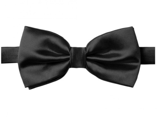 Pánsky hladký DVOJITÝ MOTÝLIK do obleku, nastaviteľný, ELEGANTNÝ ČIERNY