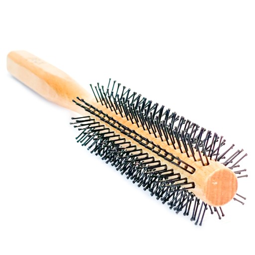 Quiff Roller Drevená okrúhla kefa na modeláciu krátkych vlasov 13 mm