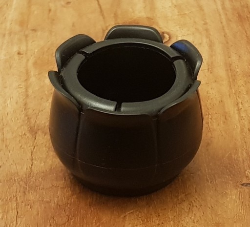 Čierne čiapky na nábytok s filcom, 35-41mm