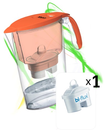 FILTRAČNÁ KONVIČKA + 1x ČÍRA NÁPLŇ BI-FLUX LAICA