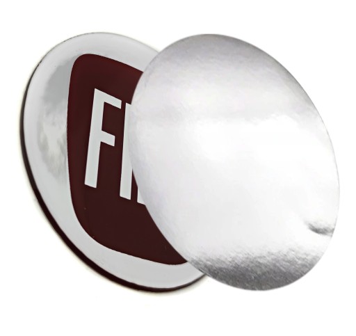 Silikónový emblémový odznak 60mm pre Fiat 6cm