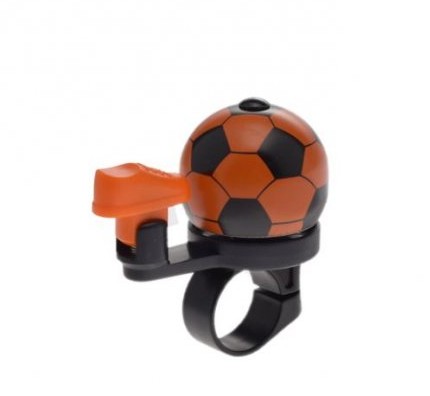 Oranžový guľový zvonček na bicykel