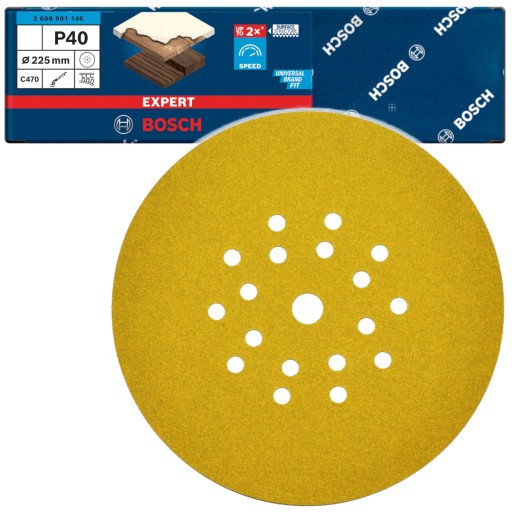 brúsny papier na suchý zips 225mm GR.40 BOSCH EXPERT na žirafu GTR 550