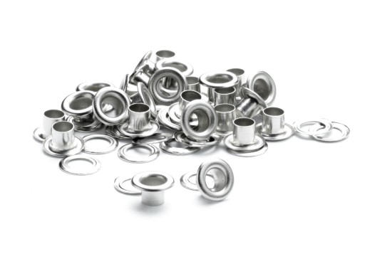 Kovové očká 5 mm SILVER s podložkou