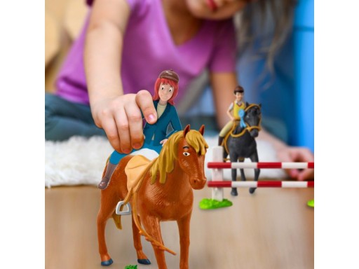 JOCKEY JOCKEY SO SEDLOVÝM KOŇOM HEADHAM SEDLOVÝ JOCEY KôŇ BIBI A TINA