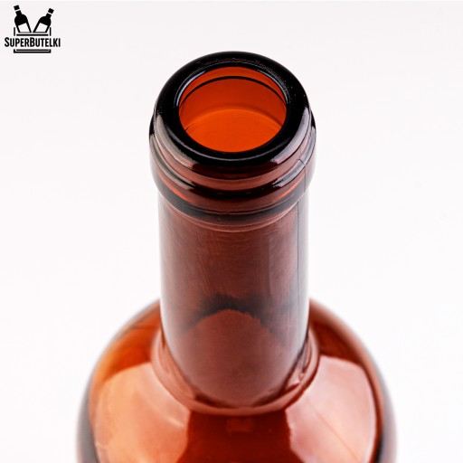 FĽAŠA BORDEAUX VÍNA 750 ml HNEDÁ s KORKOM