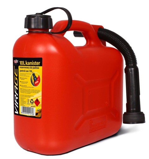 NÁDOBNÍK S lievikom NA PALIVO, BENZÍN, 5L NÁDOB
