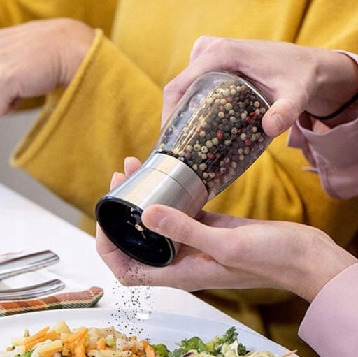 RUČNÝ MLÝN NA SOĽ A PAPRIKA VEĽKÁ NÁDOBA 2 ks KUCHYNSKÝ MLÝN