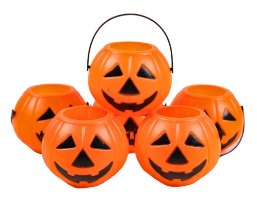 Prívesky s lampášom tekvica vedro Halloweenska dekorácia 6 KS
