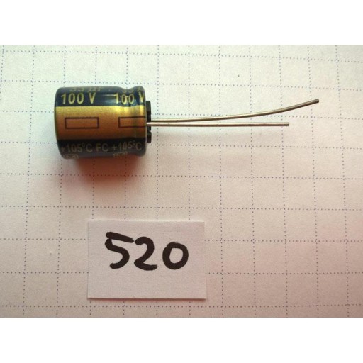 Elektrolytový kondenzátor 33uF 100V 10X13 105C FC x5
