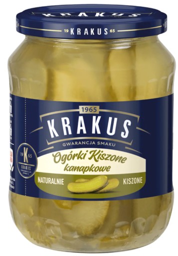 KRAKUS Nakladané sendvičové uhorky 670g Jar