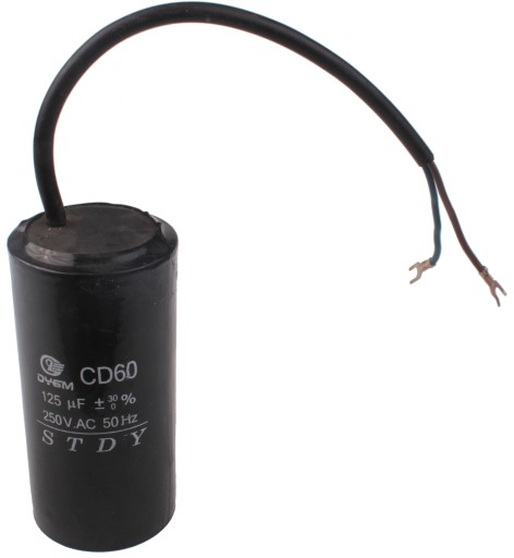 Štartovací kondenzátor motora 125uF 250V