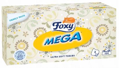 FOXY Mega ultra jemné obrúsky 200 ks