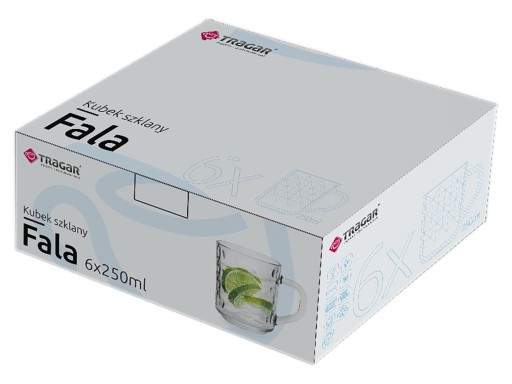 Hrnček z vlnitého skla 250 ml