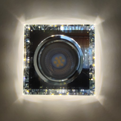 Svietidlo stropné, sklo + LED pásik 3W-4000K, GU10